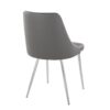 Marche - Contemporary / Dining Chair (Set of 2) - Chrome / Gray - Image 4