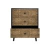 3 Drawer Cabinet, Suitable For Bedroom - Black - Image 12