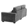 Modern Fabric Sofa With Plush Cushions, Sleek Arm Design - Gray - Image 8