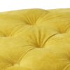 Modern Velvet Upholstered Ottoman, Exquisite Small End Table, Soft Foot Stool, Dressing Makeup Chair, Comfortable Seat For Living Room, Bedroom, Entrance - Yellow - Image 10