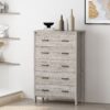 Titeca - Contemporary 5 Drawer Dresser - Oak - Image 2