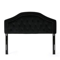 Kaarina - Contemporary Tufted Fabric Full / Queen Headboard - Black