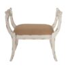 Harlow - Bench, Farmhouse / French Country Style Vanity Chair - Beige / White - Image 2