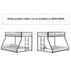 Adam - Twin Over Full Bunk Guard Rail - Black With White Mesh - Image 17