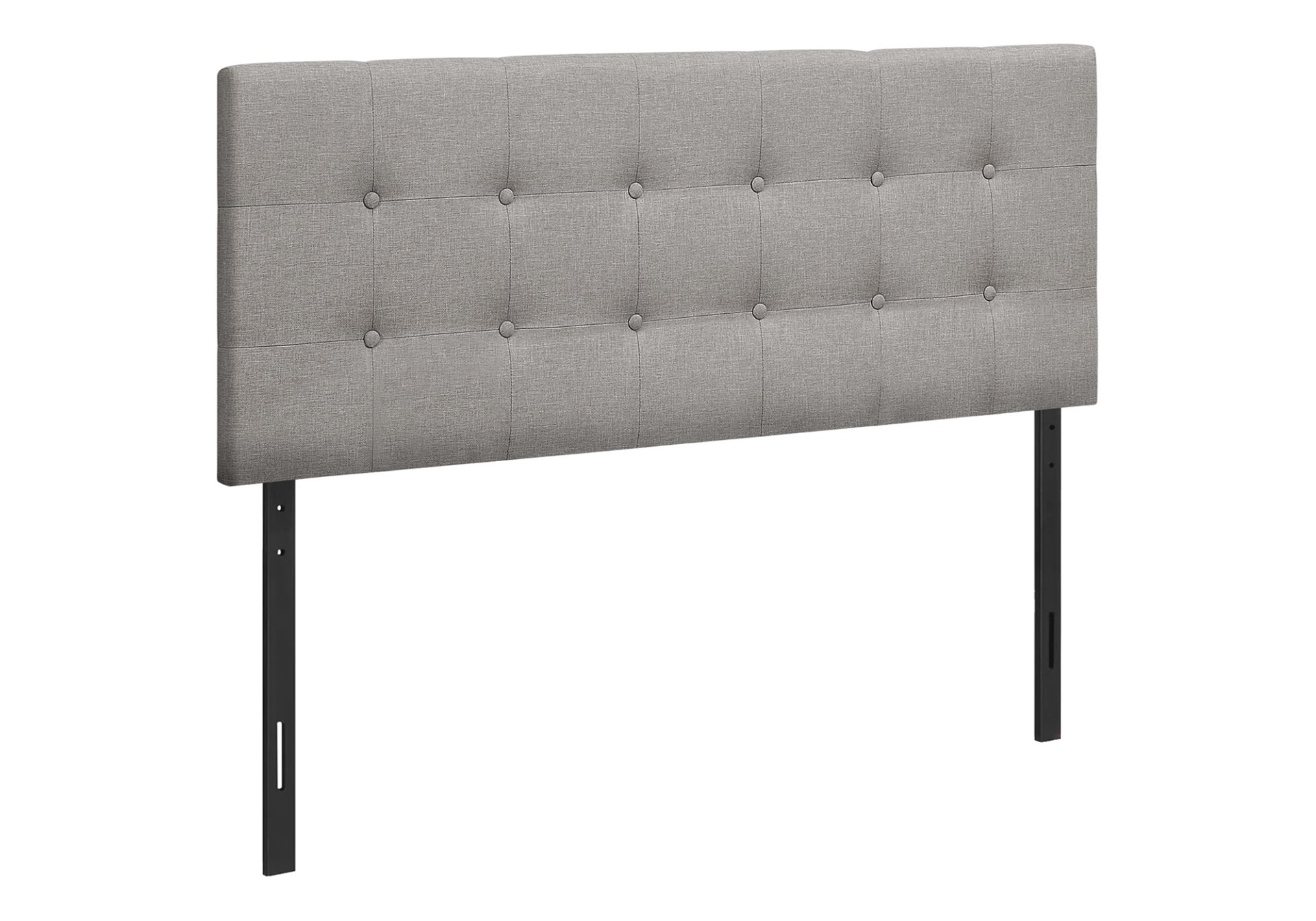 Full Size Bed Headboard Only, Upholstered, Transitional - Gray - Image 2