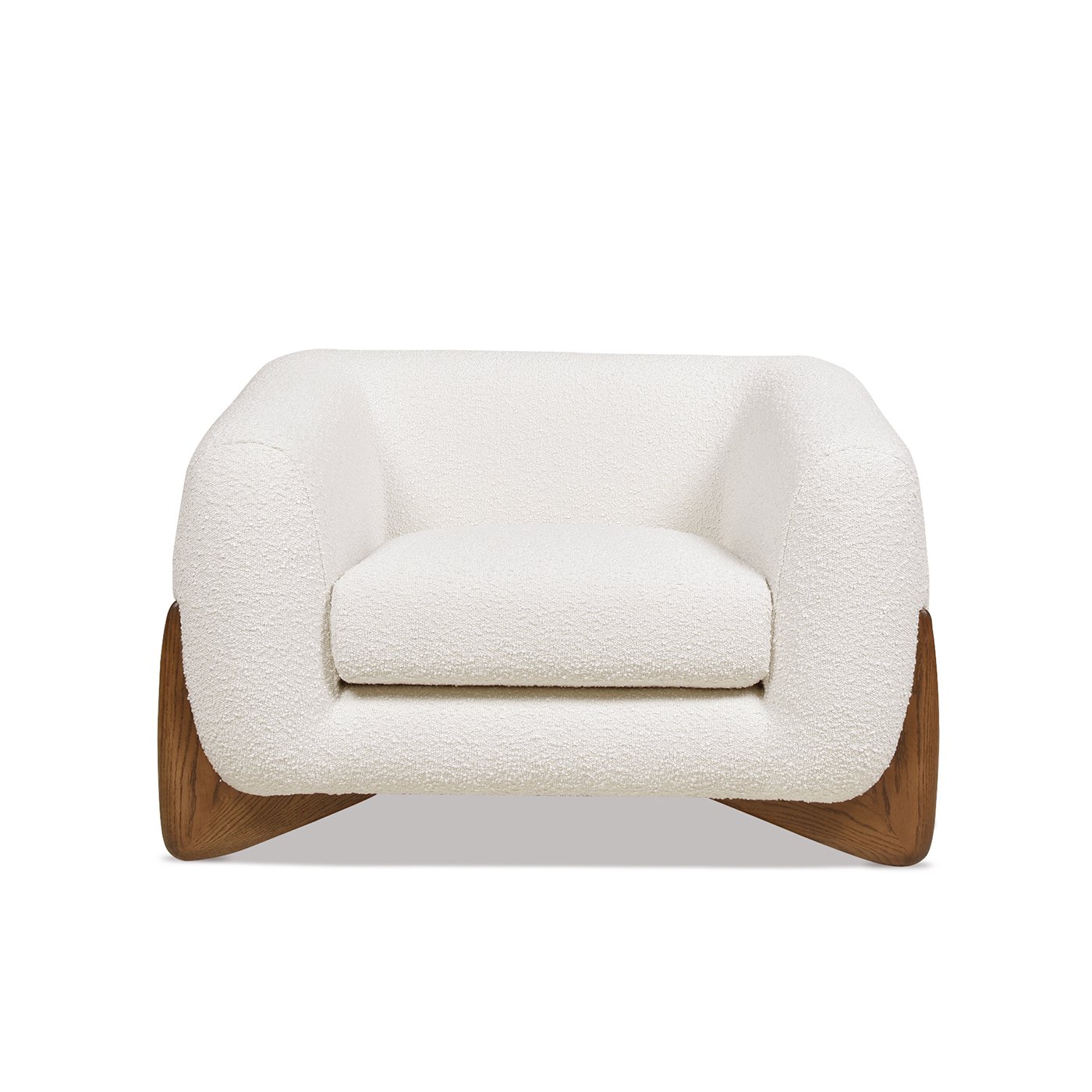 Alpine - Sherpa Arm Chair - Ivory White - Image 10