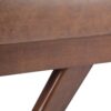 Chanelle - Mid Century Ottoman Bench - Distressed Umber Brown - Image 7