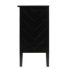Vintage Style 2 Door Wooden Sideboard Cabinet For Living Room, Dining Room, Or Office - Black Wood - Image 7
