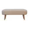 Boucle Hallway Bench - Cream - Image 9