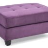 Vibrant Contemporary Ottoman - Purple - Image 2