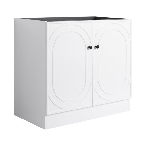 Freestanding Modern Bathroom Vanity With Soft Close Cabinet Doors - White