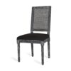 French Country Inspired Dining Chair Set With Cane Backrest - Distressed Light Brown - Image 7