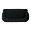 Modern Classic Shell Backed Loveseat - Black - Image 7