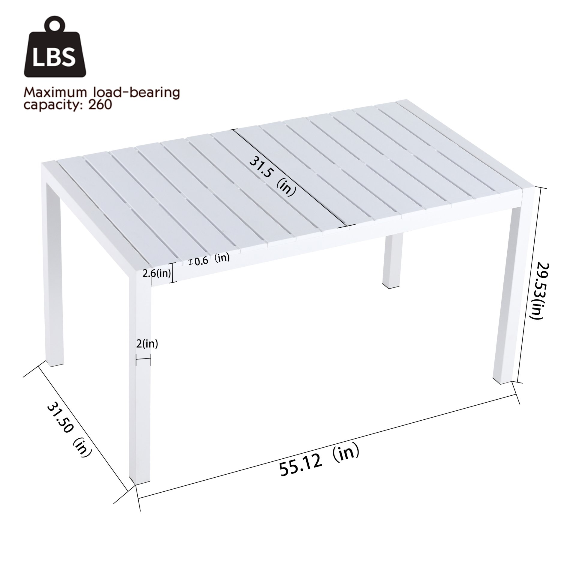 2 Pack Lounge Chair Set With Folding Square Table - Pale Green / White - Image 3