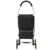 Foldable Shopping Stair Trolley With Triangular Wheels And Removable Waterproof Bag - Black - Image 7