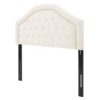 Kaarina - Contemporary Tufted Fabric Full / Queen Headboard - Ivory - Image 5