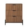 Mid-Century 3 Drawer Chest With Reeded Drawer Fronts - Mocha - Image 3