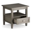 Warm Shaker - End Table - Farmhouse Gray - Image 2