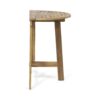 Outdoor Half Round Folding Bistro Table - Natural - Image 11