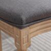 French Style Solid Wood Frame Antique Painting Linen Fabric Back Dining Chair (Set of 2) - Dark Gray - Image 11