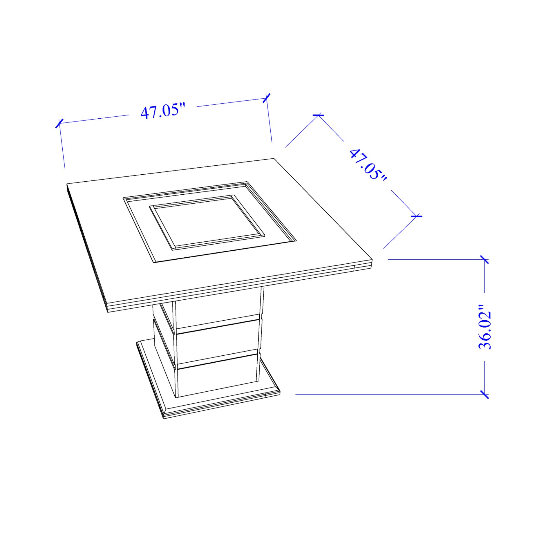 Ariya - Bar Table - White - Image 2