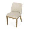 Modern Minimalist Dining Chair Mp2 (Set of 2) With Upholstered Comfort - Beige - Image 6