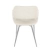 Margarite - Contemporary Dining / Chair (Set of 2) - Chrome / Cream - Image 5
