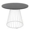 Canary Cosmo - Contemporary Dining Table - White / Black - Image 2