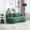 High Back Bean Bag Sofa Lounger For Adults And Kids, Indoor & Outdoor, Durable - Emerald - Image 10