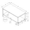 Table, Rectangular, Contemporary Convenient Design - White - Image 5