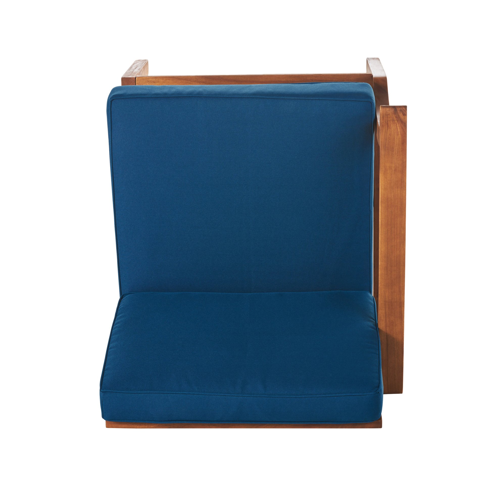 Perla - 5 Pieces Sofa Set - Blue - Image 10