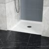 Shower Base, Centered Drain And Single Threshold - White - Image 2