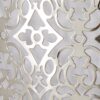 Ashland - Contemporary Floor Lamp Laser Cut - Polished Nickel / White - Image 4