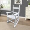 Children's Rocking Chair Indoor Or Outdoor, Suitable For Kids, Durable - White - Image 2