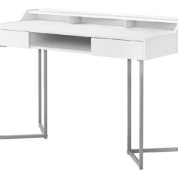 Computer Desk For Home Office, Storage Drawers, Versatile Placement - White