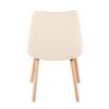 Giovanni - Contemporary Dining Chair (Set of 2) - Natural / Cream - Image 5