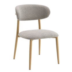 Kacey - Boucle Side Chair (Set of 2) - Gray