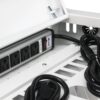 16 Bay Charging Cabinet For Laptop book, Locking Charging Station - White - Image 18