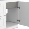 Shaker - Modern Wide Laundry Cabinet With Faucet And Stainless Steel Sink - White - Image 5