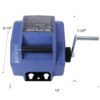 Reversible Electric 12V Trailer Winch For Boats Up To 5000 Lbs, Galvanized Wire Rope Casing - Blue - Image 3