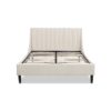 Aspen - Queen Vertical Tufted Modern Headboard Platform Bed Set - French Beige - Image 18