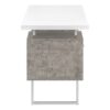 Computer Desk For Home Office, Laptop, Left, Right Set - Up, Storage Drawers, Modern - White - Image 3