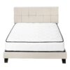 Queen Size Bed, Upholstered, Transitional - Beige - Image 2