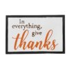 Thanks Wall Sign, Wall Art Decor For Harvest Festival Fall Festival & Thanksgiving Table Decorations (Set of 2) - Black / Orange / White - Image 8