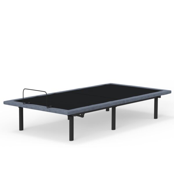Btx4 - Twin Long Adjustable Bed Base With Head And Foot Position Adjustment - Black / Gray