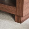 Modern Minimalist Rectangular Coffee Table Measuring Embodies The Simple Charm Of Mid Century Aesthetics, Adding A Touch Of Elegance To Your Living Room - Walnut - Image 12