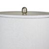 Cairo - Contemporary Table Lamp (Set of 2) - Nickel / White / Silver Trim - Image 4