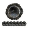 Plastic Charger Plate (Set of 8) - Black - Image 2