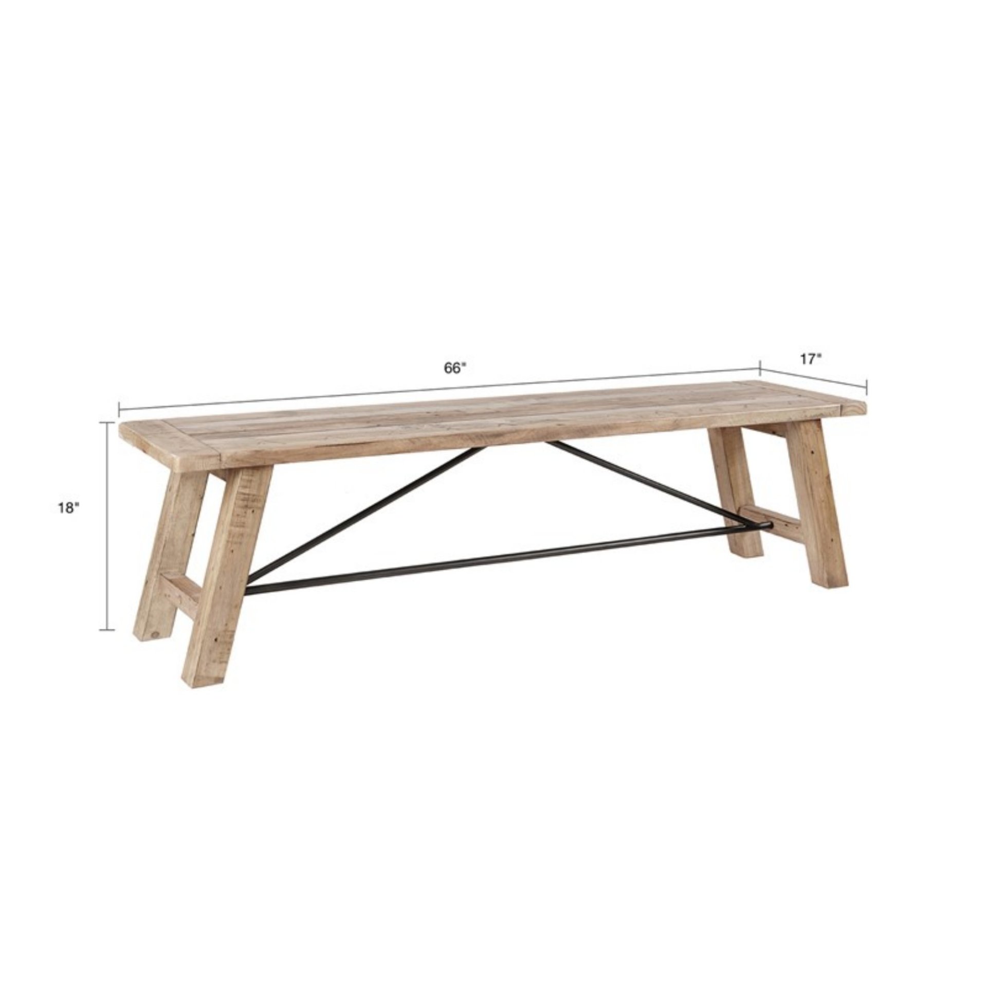 Sonoma - Dining Bench - Natural - Image 3