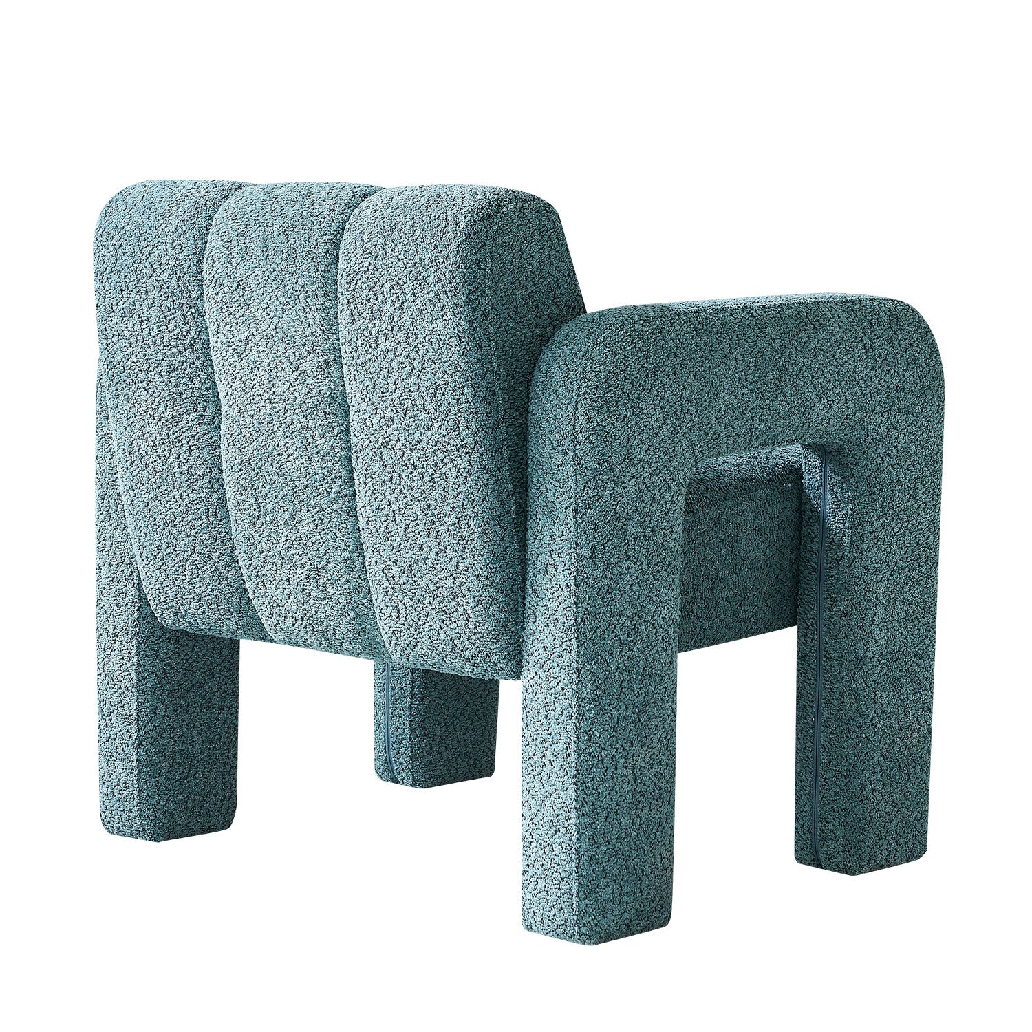 31.10" Wide Boucle Upholstered Accent Chair - Green - Image 8